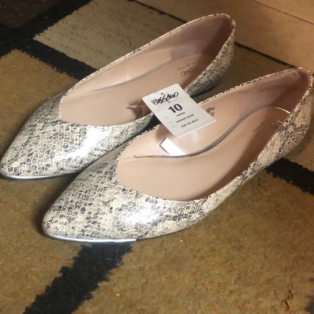 Snake skin Massimo flats